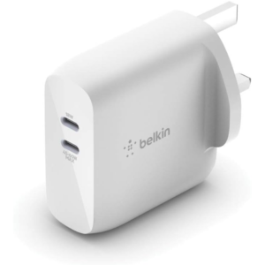 Belkin BoostCharge Dual USB-C PD GaN Wall Charger 63W