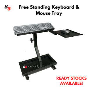S5 Freestanding Keyboard & Mouse Tray