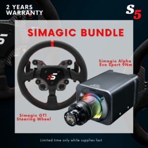 Simagic Alpha Evo Sport and GT1 Wheelset Bundle